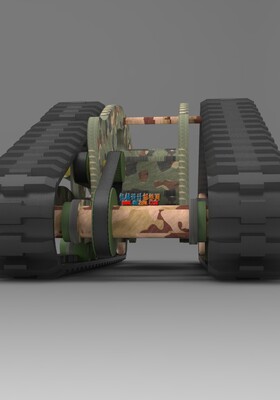 DTV Shredder全地形履带坦克整套三维图纸SW2017版