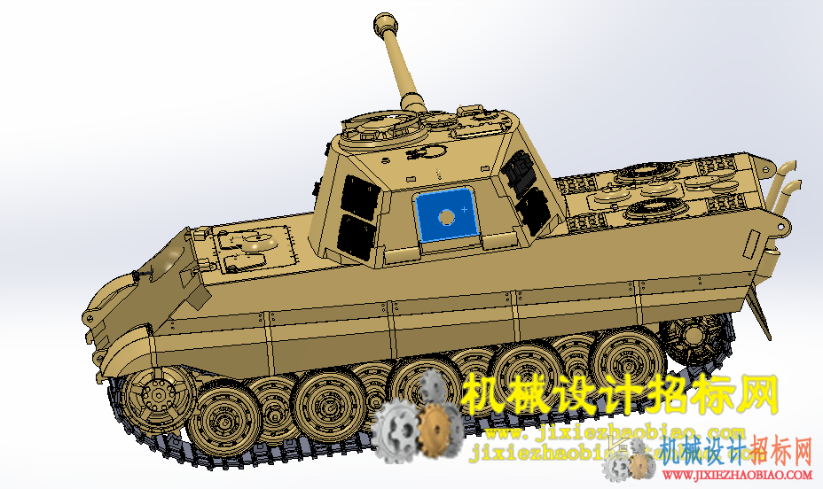 CX3D-SW-041 惧虎2坦克设计模型 含零件 含特征
