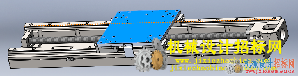 CX3D-SW-045 滚珠丝杠平台模型 含零件 含特征