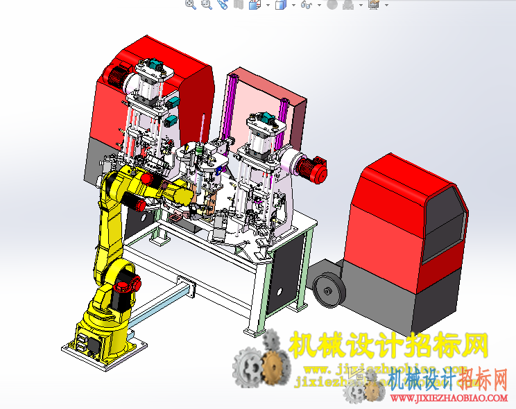 CX3D-SW-046 自动化机器人焊接设备模型 含零件 含特征