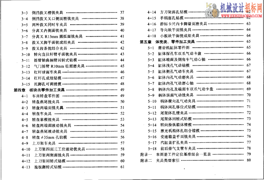 机床夹具结构图册 王小华主编