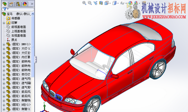 SolidWorks，宝马，三维模型