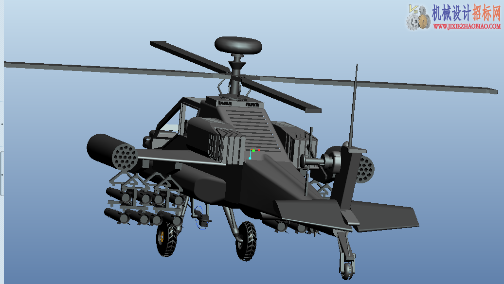 CX3D-PROE-008 apaqi战斗机三维模型 含特征 含零件