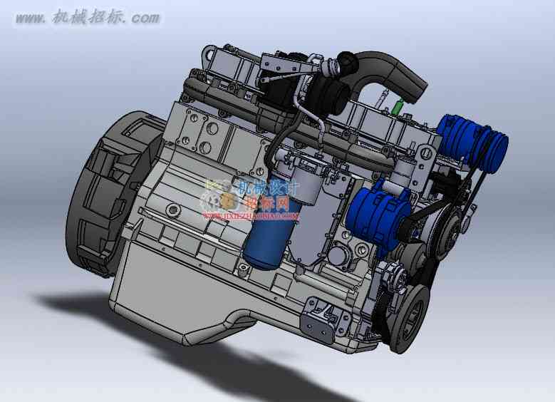 柴油发动机模型—机械设计招标网