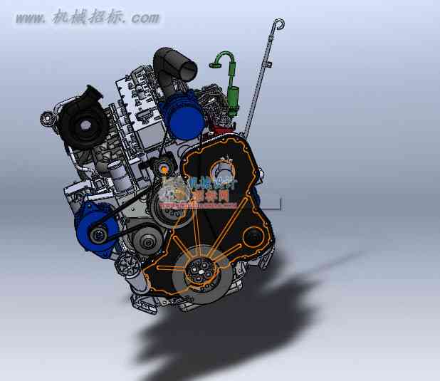 柴油发动机模型—机械设计招标网