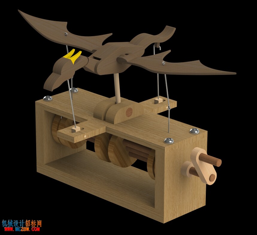 木制飞龙玩具模型渲染图.jpg