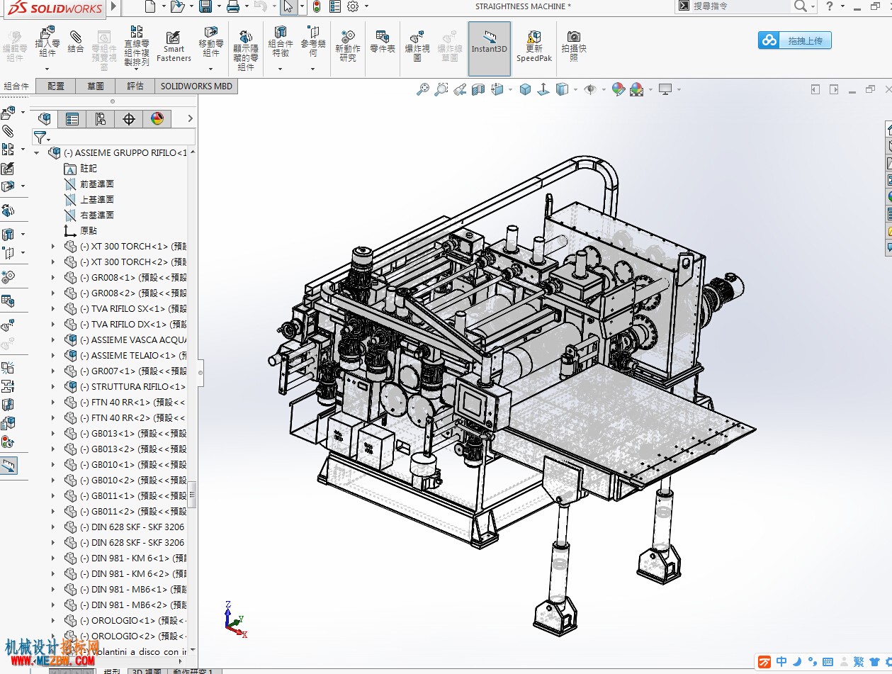 直线卷板机solidworks模型线性结构图.jpg