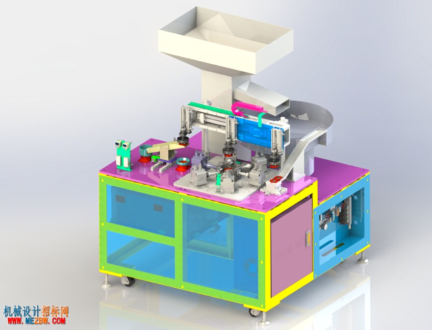 全自动化盖子铆合机设备3D模型內部结构渲染图.jpg