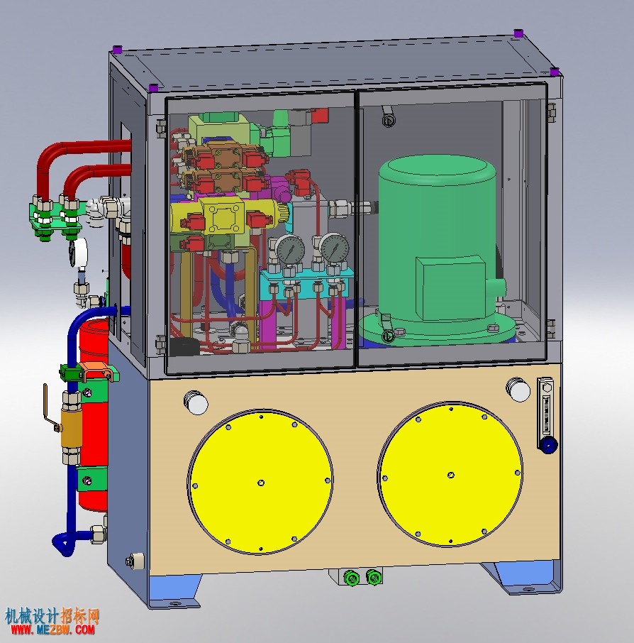 焊接机液压动力装置SW模型渲染图.JPG