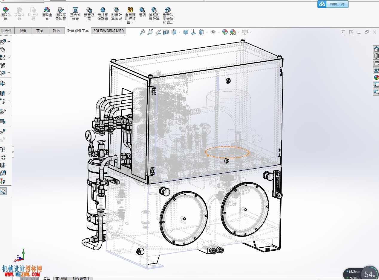 焊接机液压动力装置SW模型线性结构图.jpg