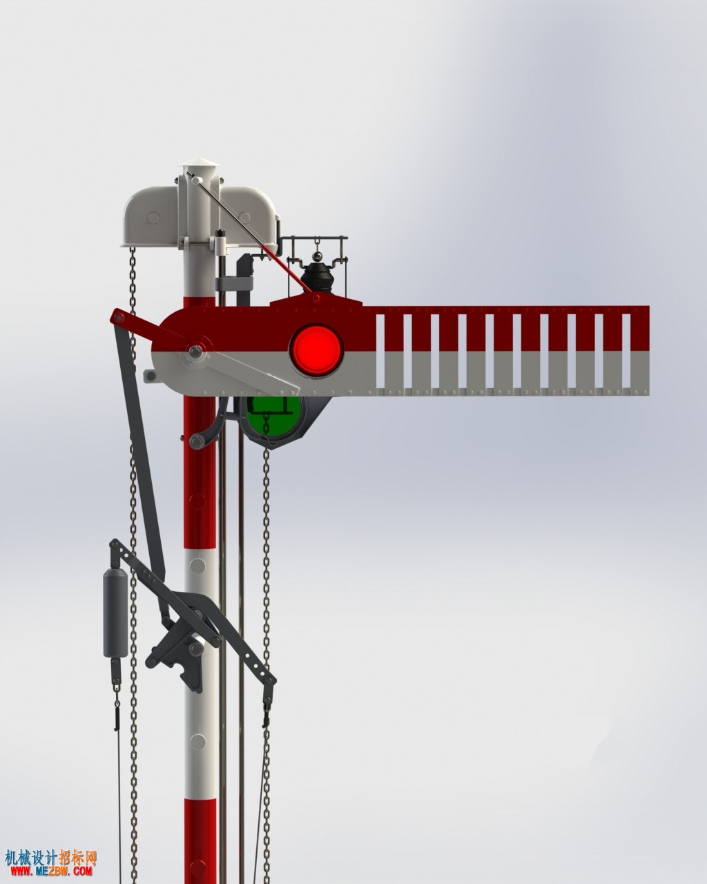 铁路通行信号站顶端红绿灯切换结构渲染图.JPG