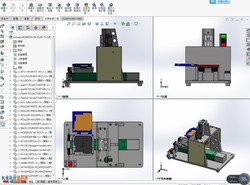 桌面自动贴纸机solidworks设计