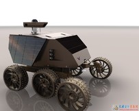 月球探测车三维模型三