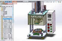 SolidWorks机械设备三维模型——铆压热熔机