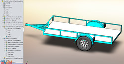 小公共拖车模型