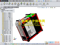 CX3D-SW-021 DIY机箱模型 含零件 含特征