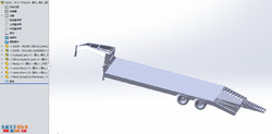 鹅颈式拖车模型
