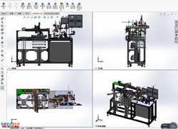 自动在线视觉检测设备solidworks设计