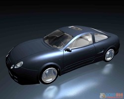 豪华概念跑车3d模型图ProE源文件