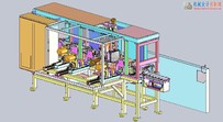 自动化生产流水线三维模型