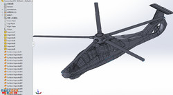 科曼奇直升机模型