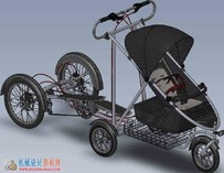 脚踏板式婴儿车（只是一个easm预览文件哦）