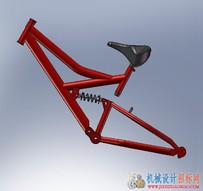 SolidWorks三维模型，自行车三维模型