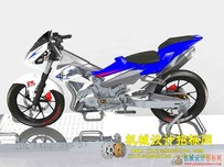 CX3D-SW-028 铃木摩托模型 含特征 含零件