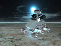 月球探测车三维模型一